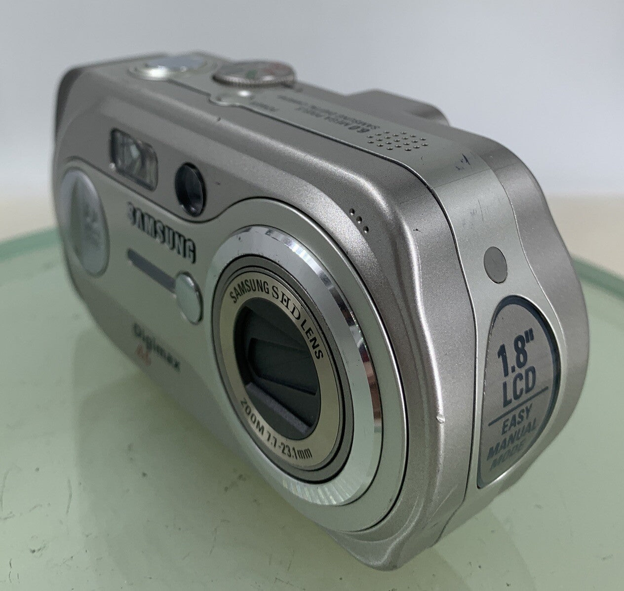 Samsung COMPACT DIGITAL CAMERA Digimax A6 6.0MP Silver NO CARD Tested - 3172