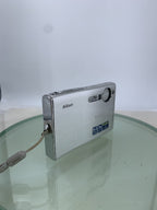 Nikon S5 COMPACT DIGITAL CAMERA SILVER 6.0 MP NO CARD NO CHARGER TESTED - 6811