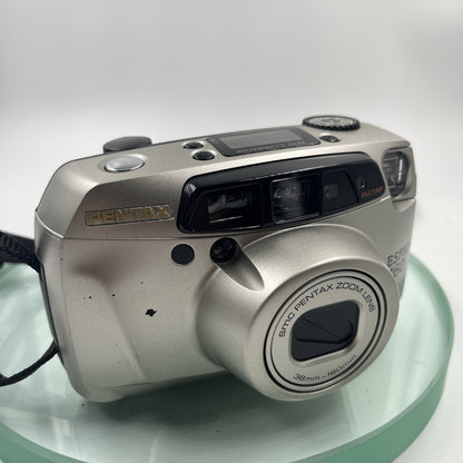 PENTAX ESPIO 160 ZOOM LENS 35MM CAMERA 38mm/160mm lens with case#TESTED# VGC#4691