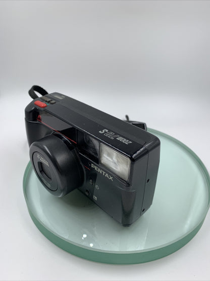 Pentax Zoom 70-S Tele Macro AF Camera With Black Case #VGC # TESTED # 8204