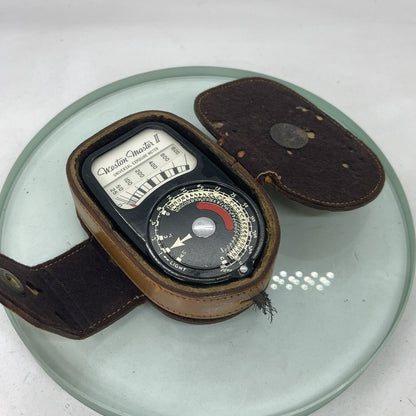 Sangamo Weston Master II Light Meter Tested with Leather Case TESTED 1970