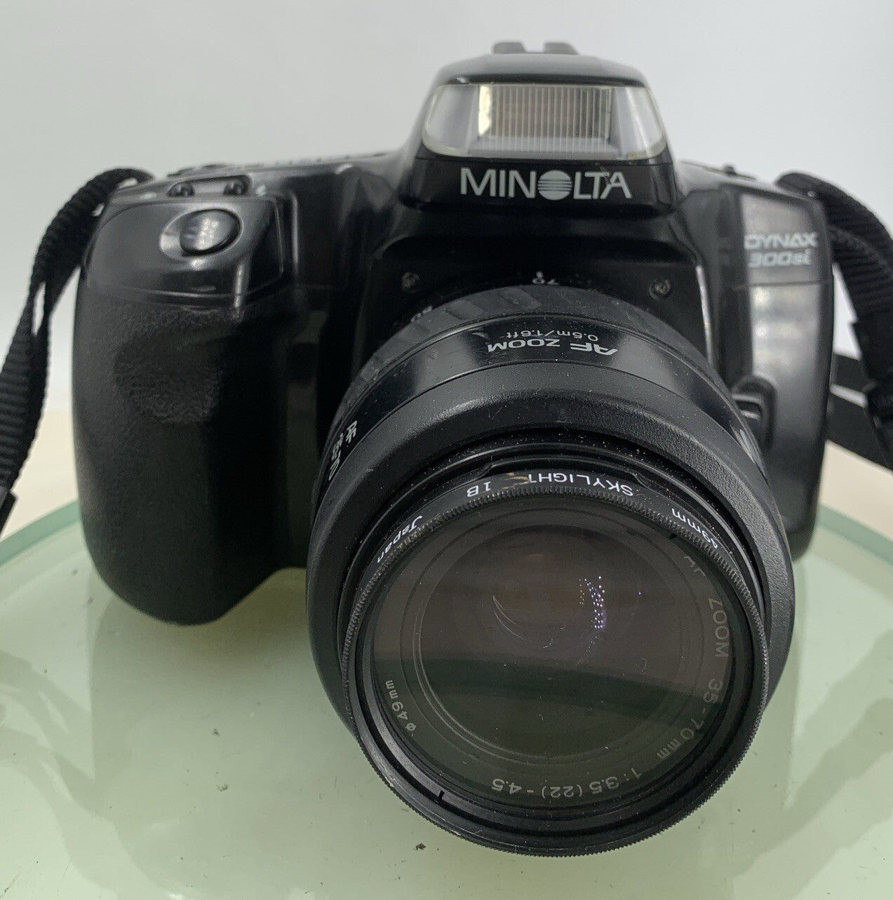 Minolta Dynax 300 SI SLR FILM CAMERA + 35-70mm Lens BLACK COLOR TESTED - 6101