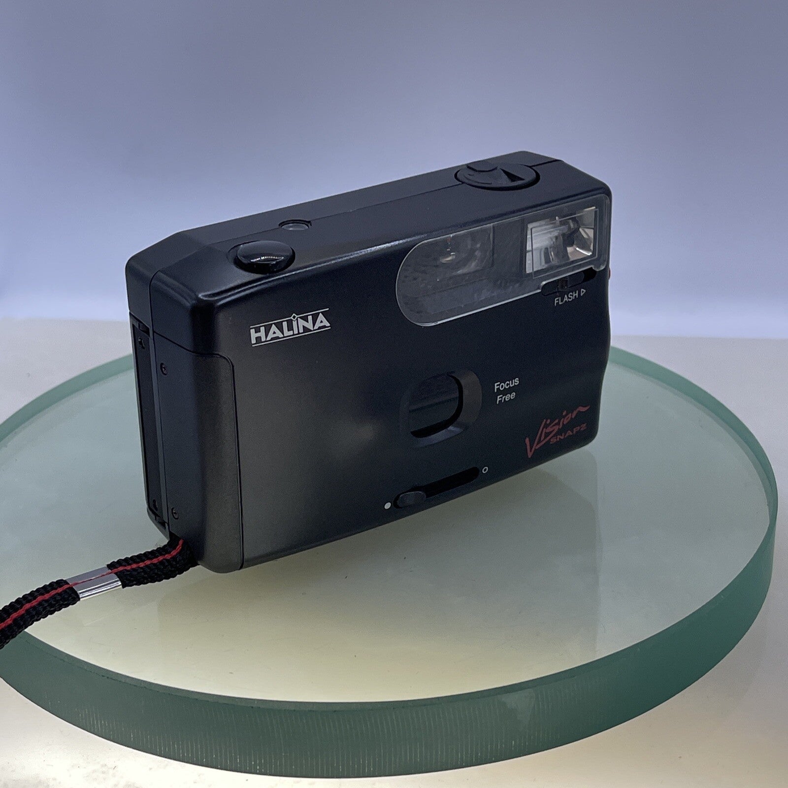 HALINA VISION SNAPZ 35mm Film PnS Point and Shoot Camera & Case #4751