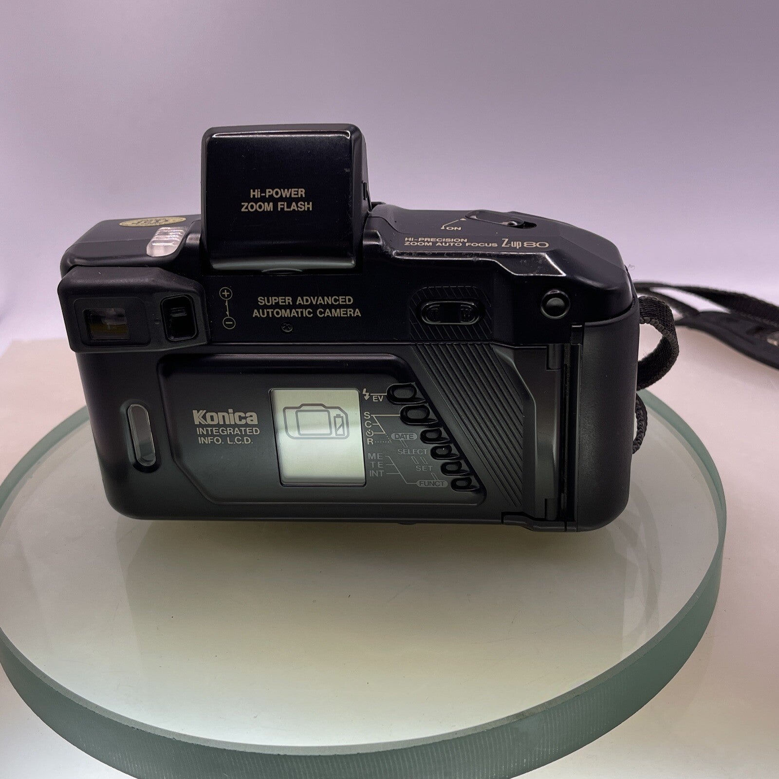 Konica Z Up 80 Super Zoom 35mm Film Point and Shoot Camera Black Tested #3874