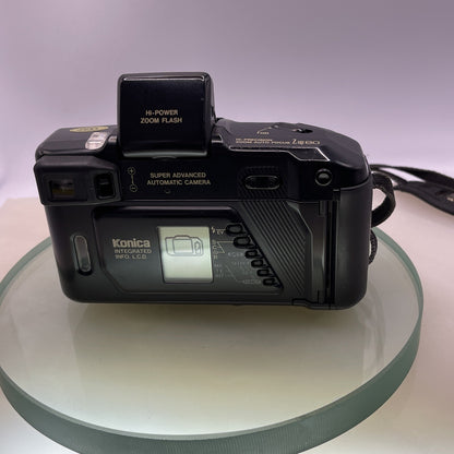 Konica Z Up 80 Super Zoom 35mm Film Point and Shoot Camera Black Tested #3874