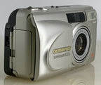 Olympus Superzoom 100G 35mm Film Point & Shoot Camera + SILVER + TESTED - 2942