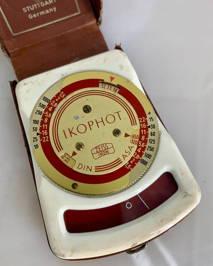 Vintage Zeiss Ikon Ikophot Light Meter GOOD CONDITION WITH CASE - 5561