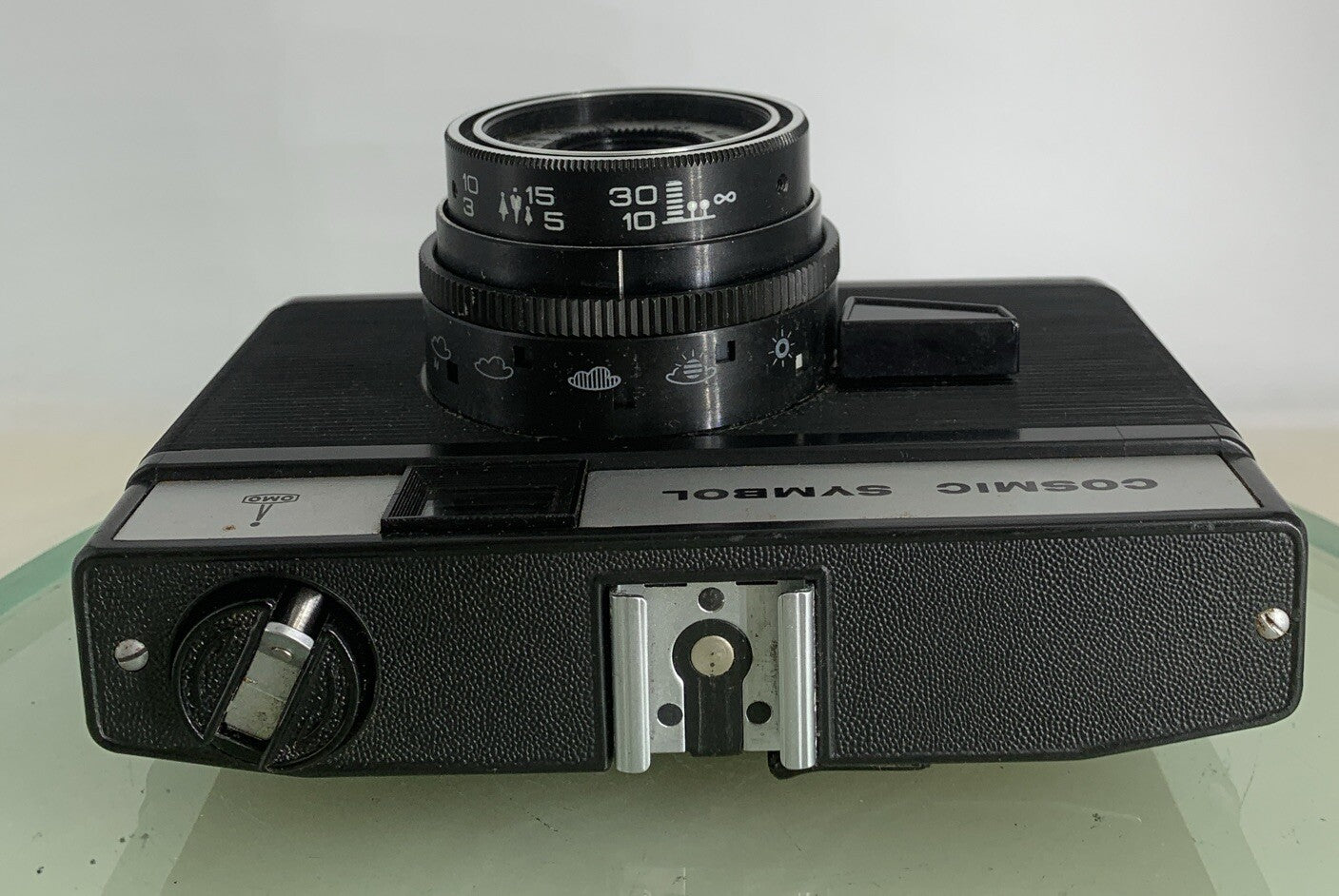 COSMIC SYMBOL VINTAGE FILM CAMERA POINT AND SHOOT BLACK TESTED - 6687