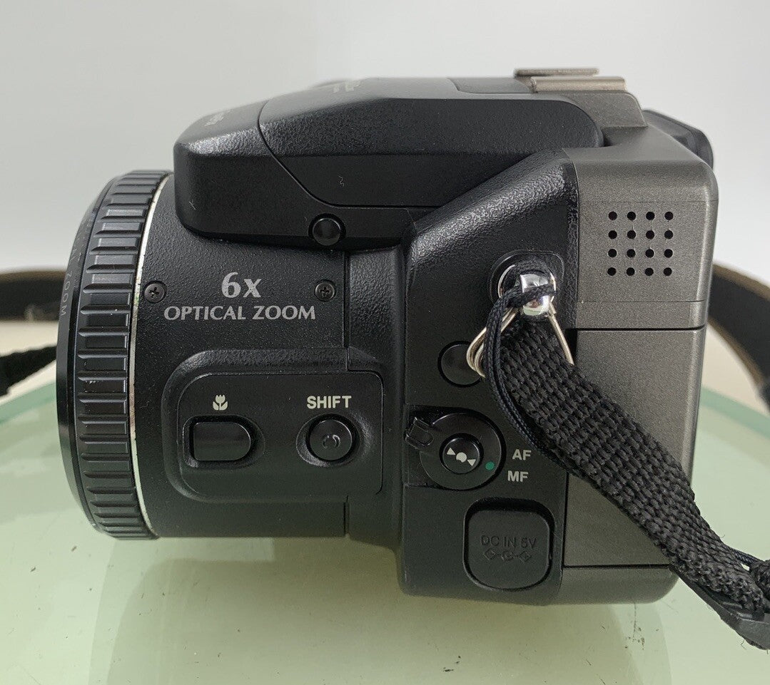 FujiFilm FinePix S602 Z 3.1MP SLR Digital Camera BLACK 16MB CARD TESTED - 1443
