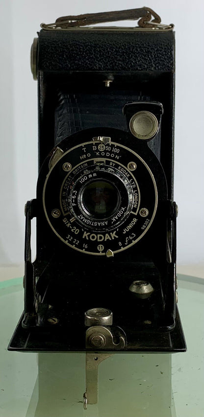 Vintage Kodak Six-20 Junior folding Camera Roll Film ANASTIGMAT F-6.3 100mm-3591
