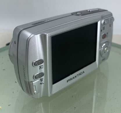 Praktica DCZ-520 5.1MP Compact Digital Camera SILVER WITH COVER TESTED - 1304