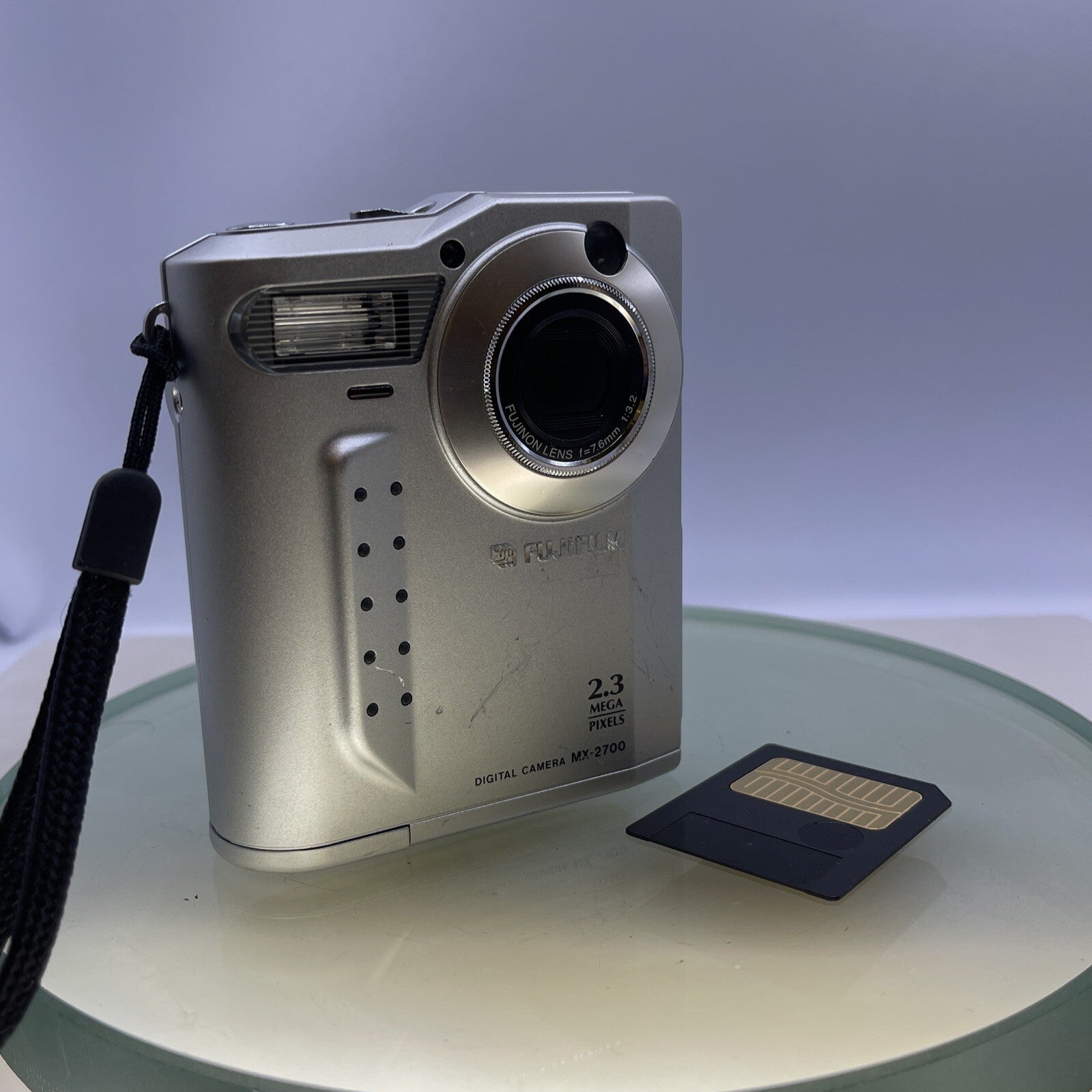 Fujifilm MX-2700 Zoom 2.3MP Compact Digital Camera Silver Tested NO BATTERY #1180