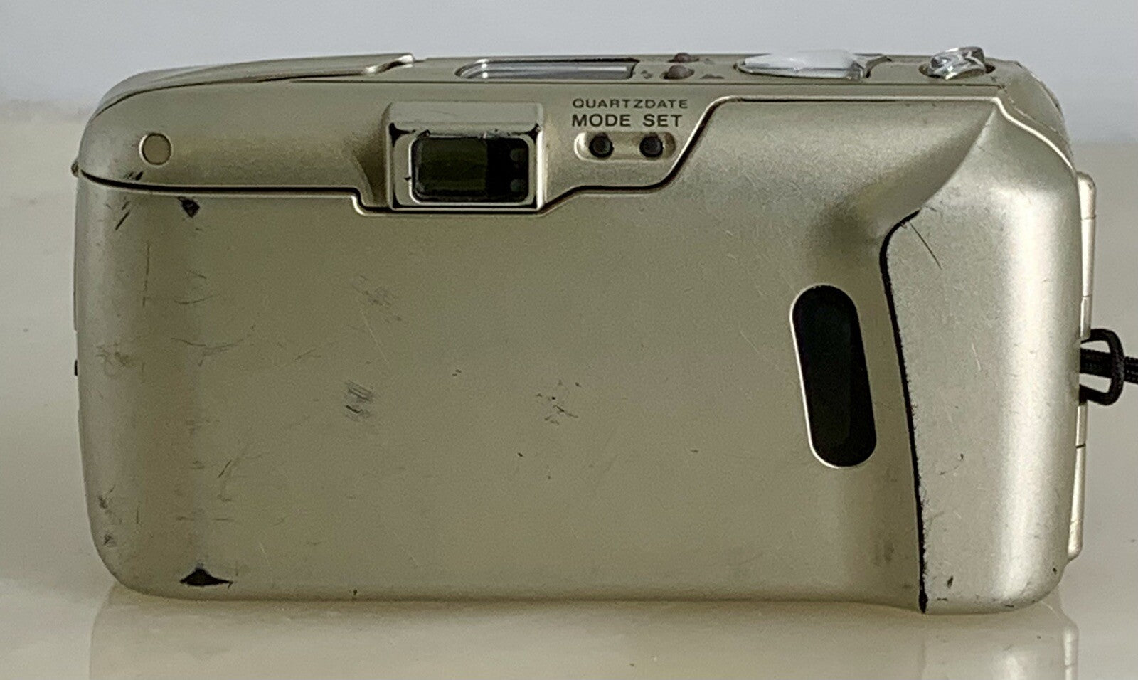 Olympus mju ii Zoom 80 35mm Ultra Compact Camera Beige All Weather  Working #854