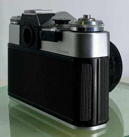 Very Rare ZENIT E POINT AND SHOOT FILM CAMERA+HELIOS-44M LENS+SILVER+TESTED-3403