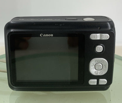 Canon PowerShot A480 10.0MP DIGITAL CAMERA BLACK NO CHARGER NO CARD TESTED - 2435