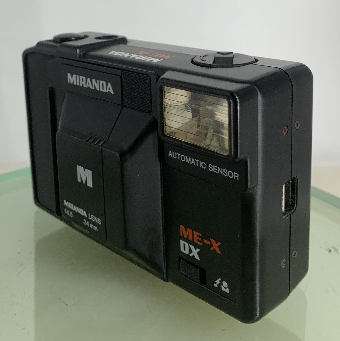 Miranda ME-X DX POINT AND SHOOT FILM CAMERA BLACK GOOD CONDITION TESTED - 7622