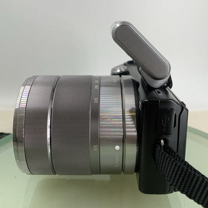 Sony Nex-5 14.2MP CAMERA 18-55mm Lens SILVER+CHARGER+WIRE+8GB CARD TESTED - 4753