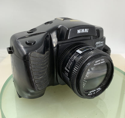 Nikkai COMPACT CAMERA PDS 35MM SYSTEM BLACK & 50 MM LENS- TESTED - 8540