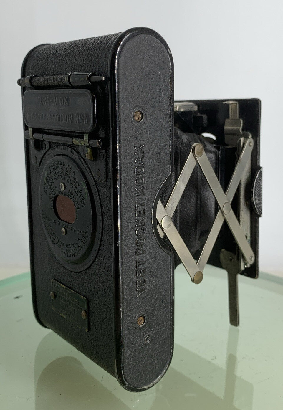Vintage Eastman Kodak No A-127 FILM Vest Pocket Folding Camera TESTED  With Case6