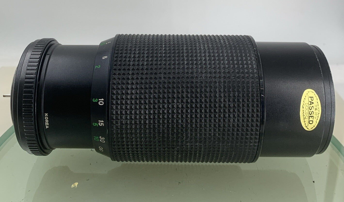 HANIMEX Auto Zoom C-MACRO 80-200 f4.5 Lens Pentax mount BLACK TESTED - 7202