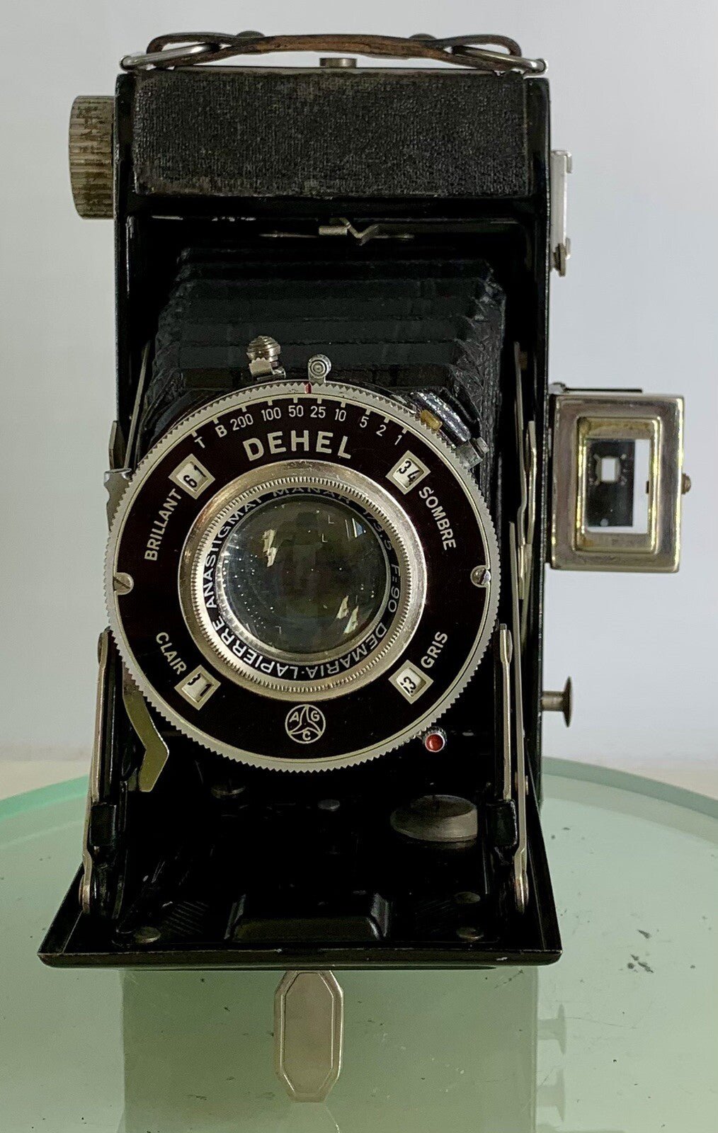 DEMARIA LAPIERRE ANASTIGMAT DEHEL FOLDING FILM CAMERA Manar F=90 1:3.5 LENS -3621