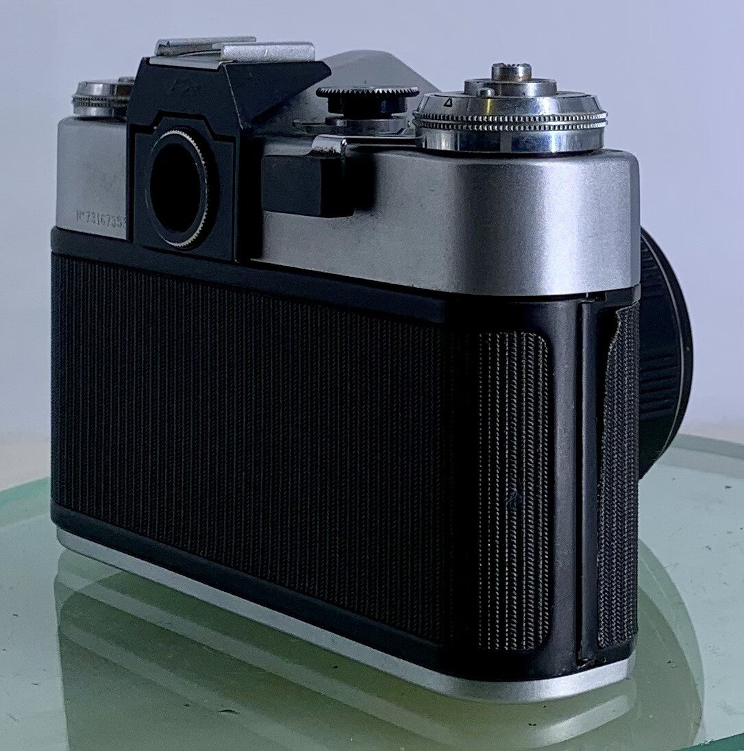 Vintage Zenit - B SLR Camera + HELIOS-44M-4 2/58 Lens + SILVER + TESTED - 653