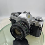 Canon AE-1  35mm SLR Film Manual Camera + Canon 50mm F/1.8 FD Lens Like A-1 #7452