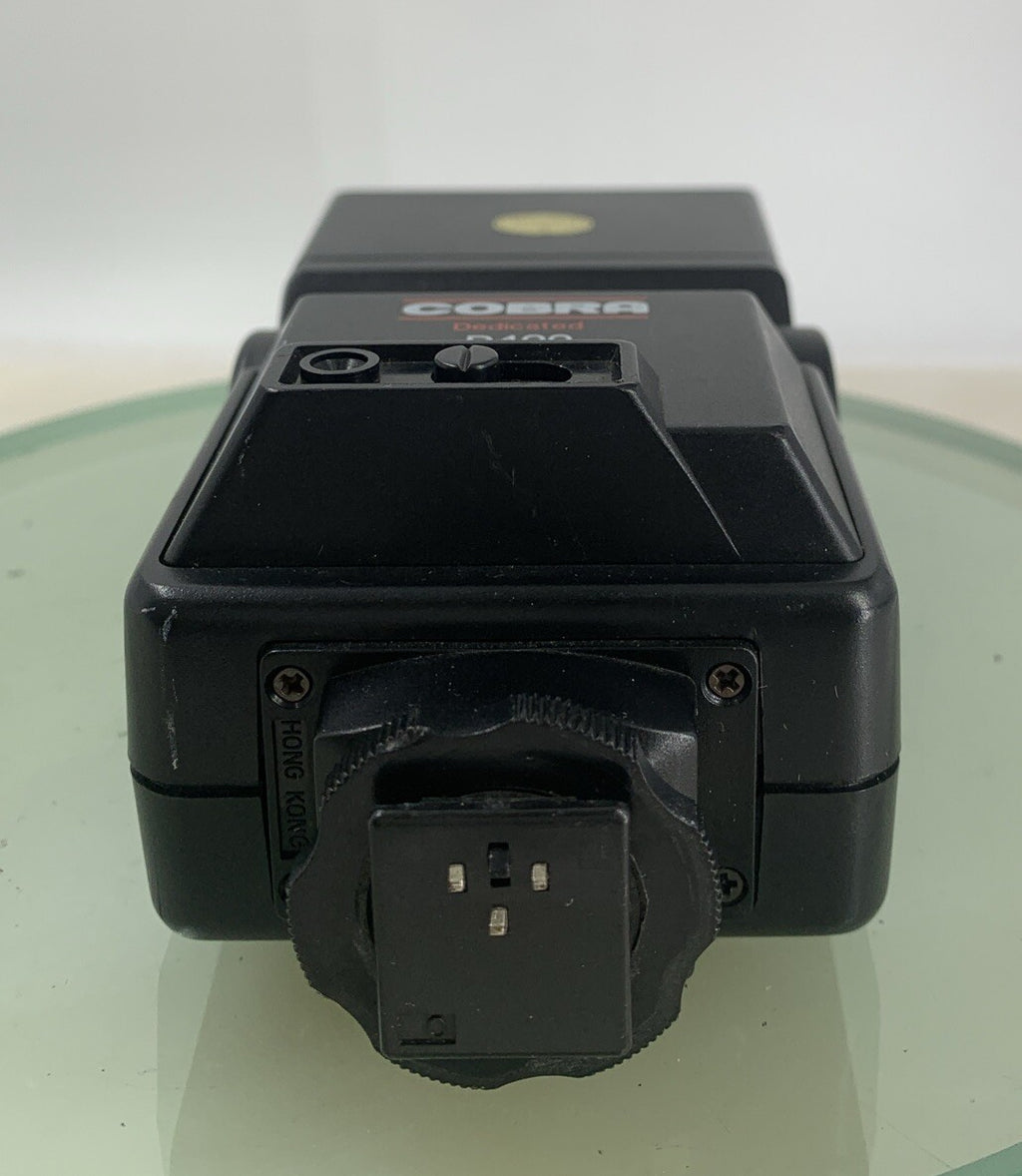 Vintage COBRA Dedicated D400 TTL Flashgun BLACK PERFECTLY WORKING TESTED - 3365