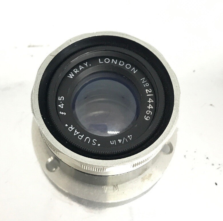 WRAY LONDON 4 1/4" SUPAR F4.5 ENLARGE LENS CREATIVE LENS 39MM SCREW MOUNT # 6361
