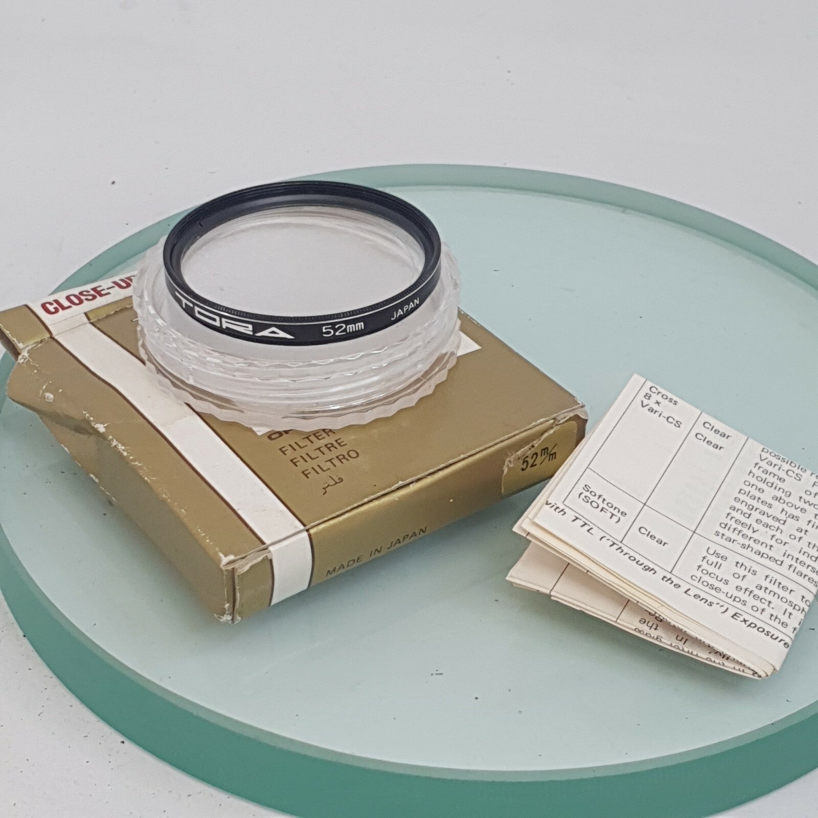 TORA 52mm Lens Filter - CLEAN & CASED #2240