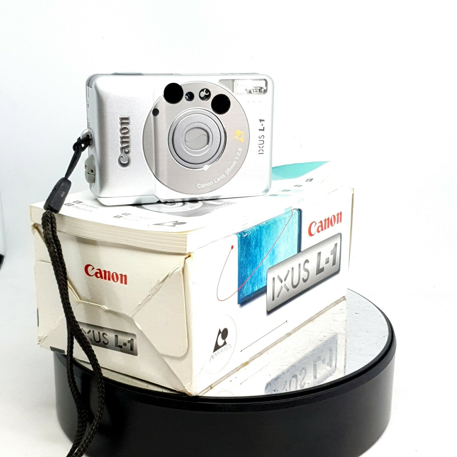 Canon IXUS L1 APS compact film camera in silver./Boxed,Great Condition #9220