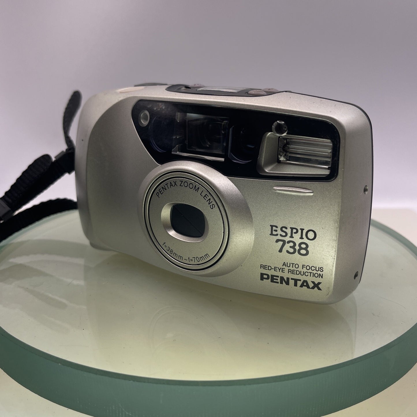 Pentax Espio 738  38-70mm Zoom Lens Auto Focus Red Eye Reduction Tested Cased6382