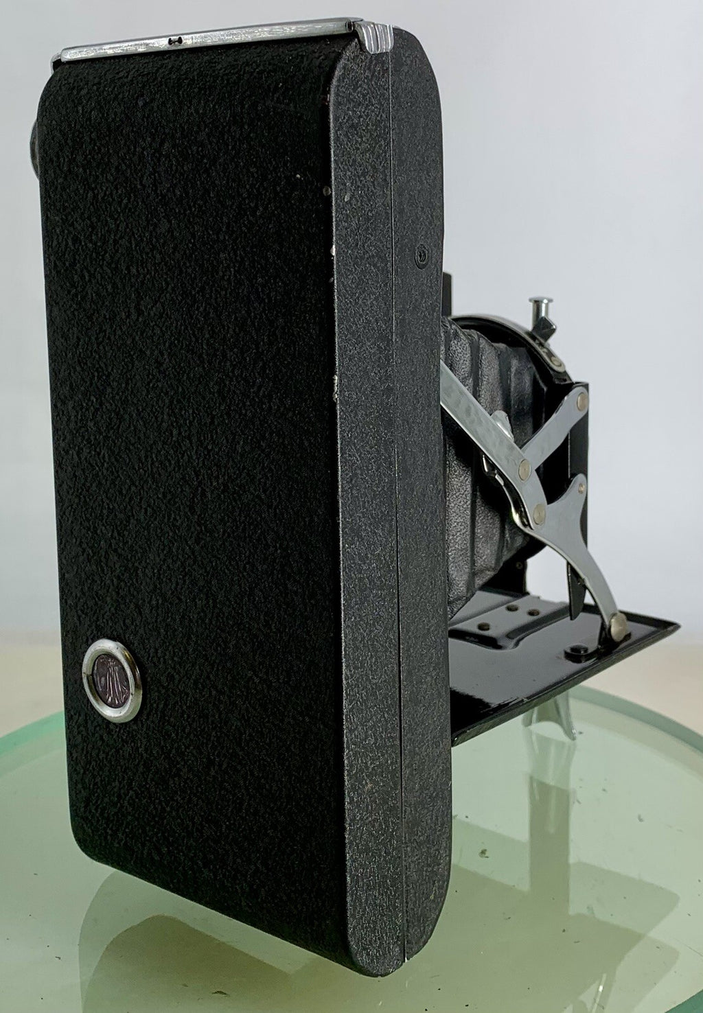 VINTAGE KERSHAW EIGHT-20 PENGUIN BLACK MADE IN ENGLAND FOLDING CAMERA TESTED-3263