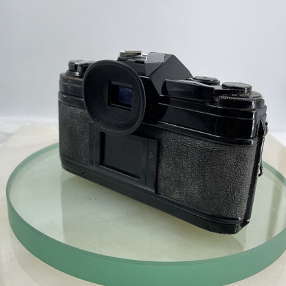 Canon AE-1  Black 35mm SLR Film Manual Camera + Canon 35-70mm Lens TESTED #5965