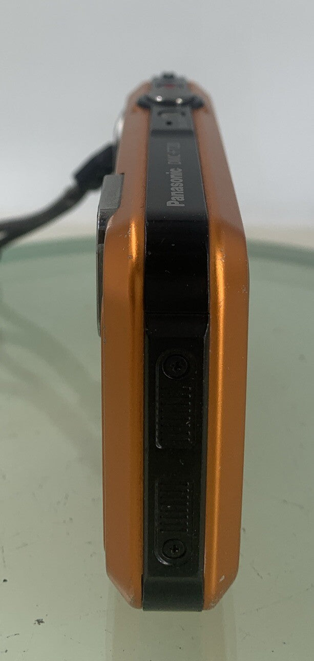 Panasonic Lumix DMC-FT20 Waterproof ORANGE Camera WITH CHARGER TESTED - 343