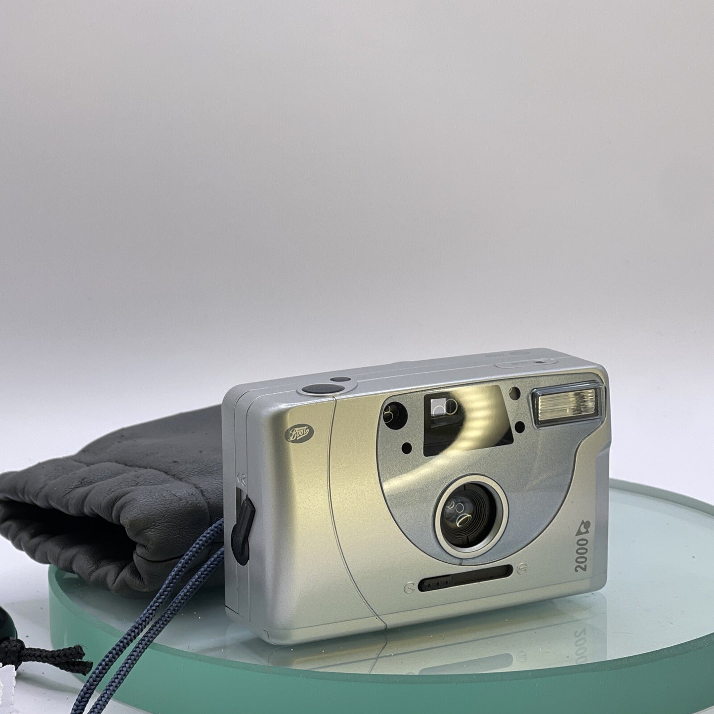 Boots 2000AF Autofocus 35mm Silver Film Camera with Case#TESTED#VGC#5680