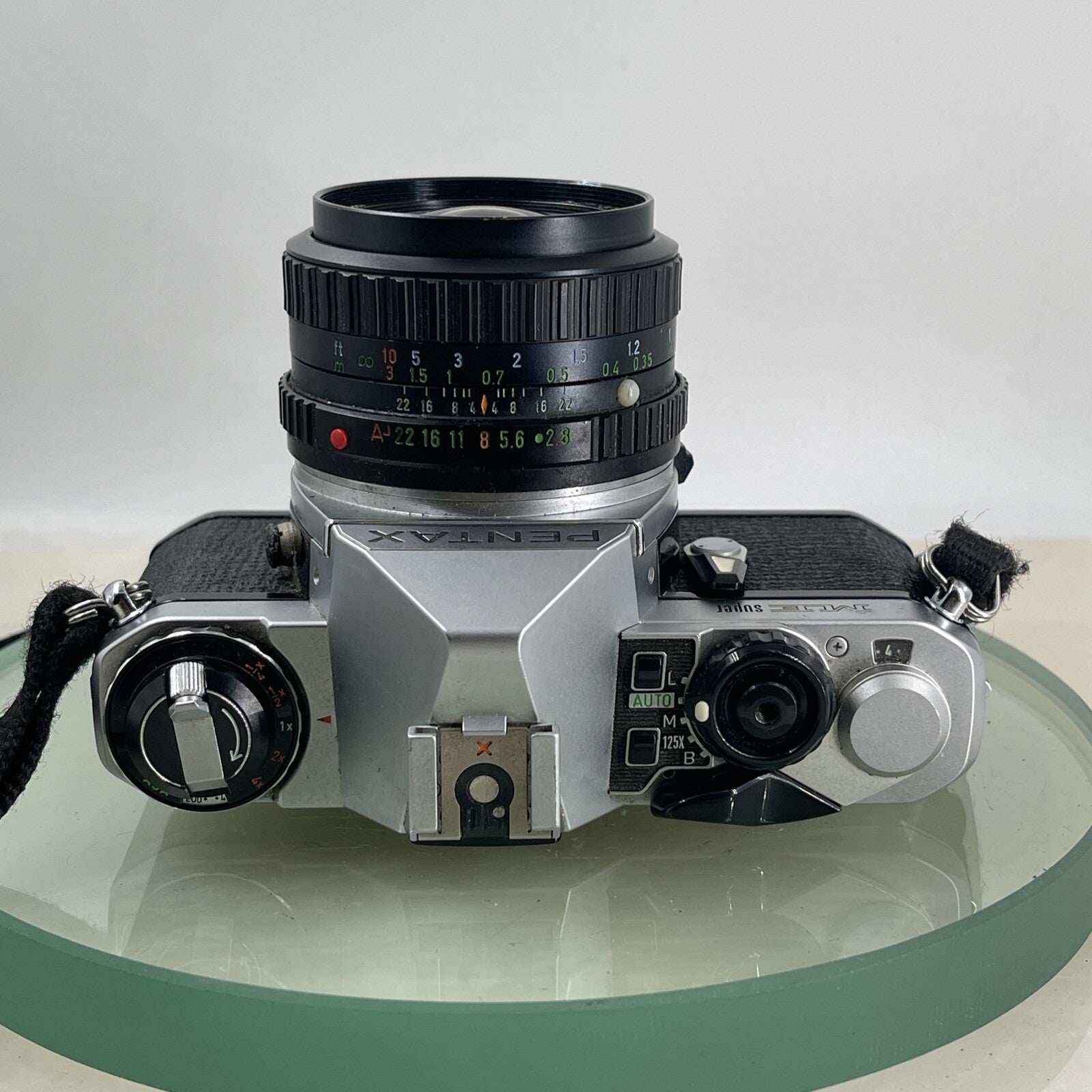 Pentax ME Super 35mm SLR Film camera + TAKUMAR  28mm 1:2.8 Lens TESTED #9286