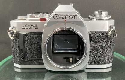 CANON AV-1 35mm FILM SLR CAMERA BODY ONLY  IN WORKING ORDER #1010