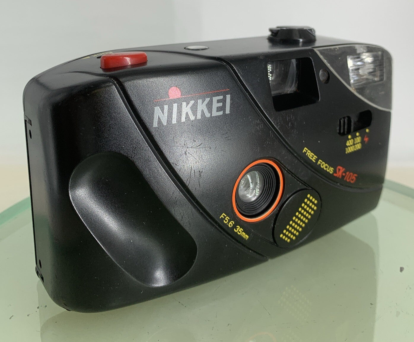 NIKKEI SK-105 POINT AND SHOOT FILM CAMERA BLACK NO CHARGER TESTED - 5810