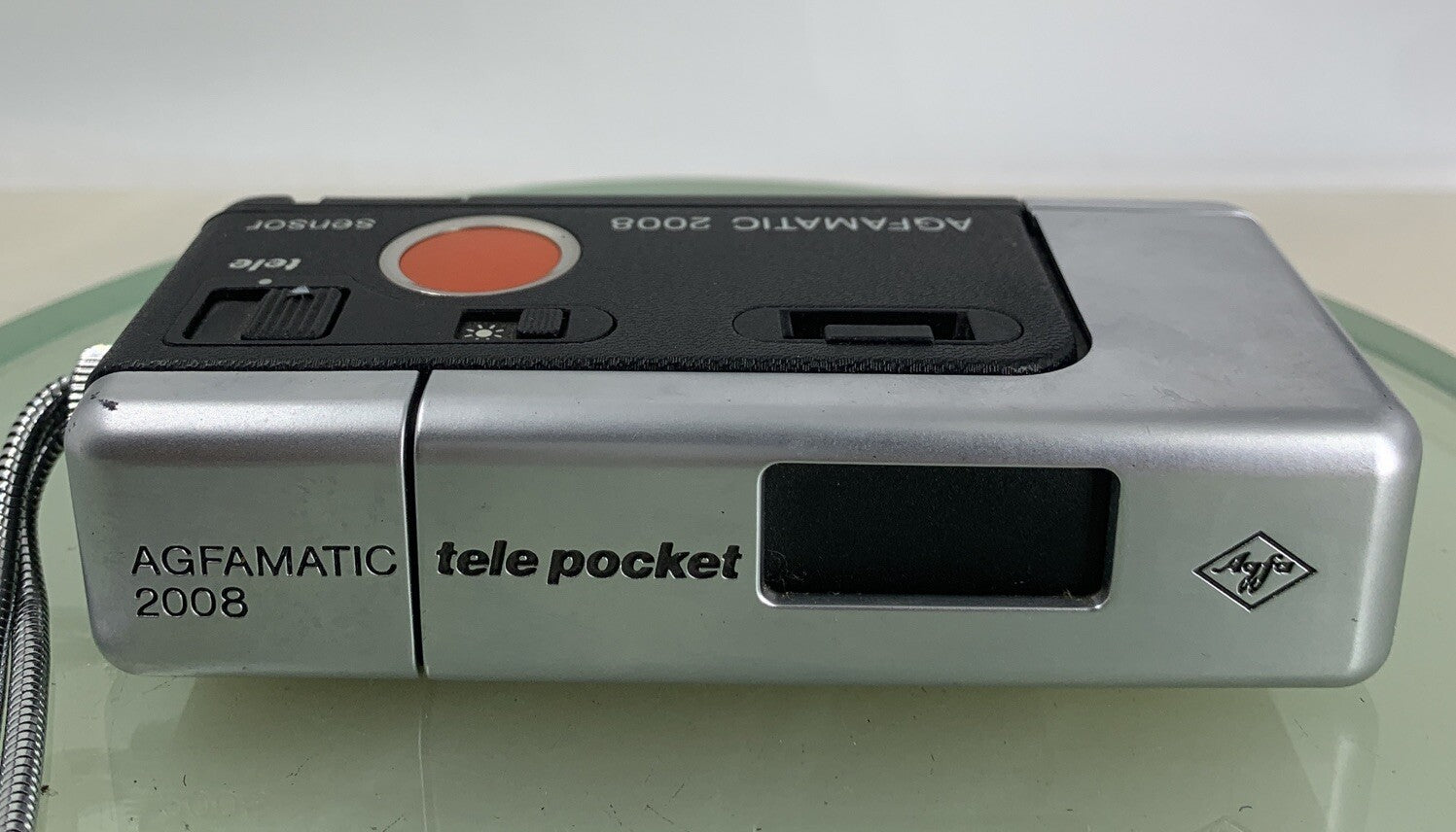 AGFAMATIC 2008 TELE POCKET CAMERA SILVER GOOD CONDITION - NO CASE - TESTED -1055