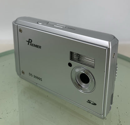 Premier DS-3090S Compact Digital Camera 3.2MP SILVER WITH COVER TESTED - 2332