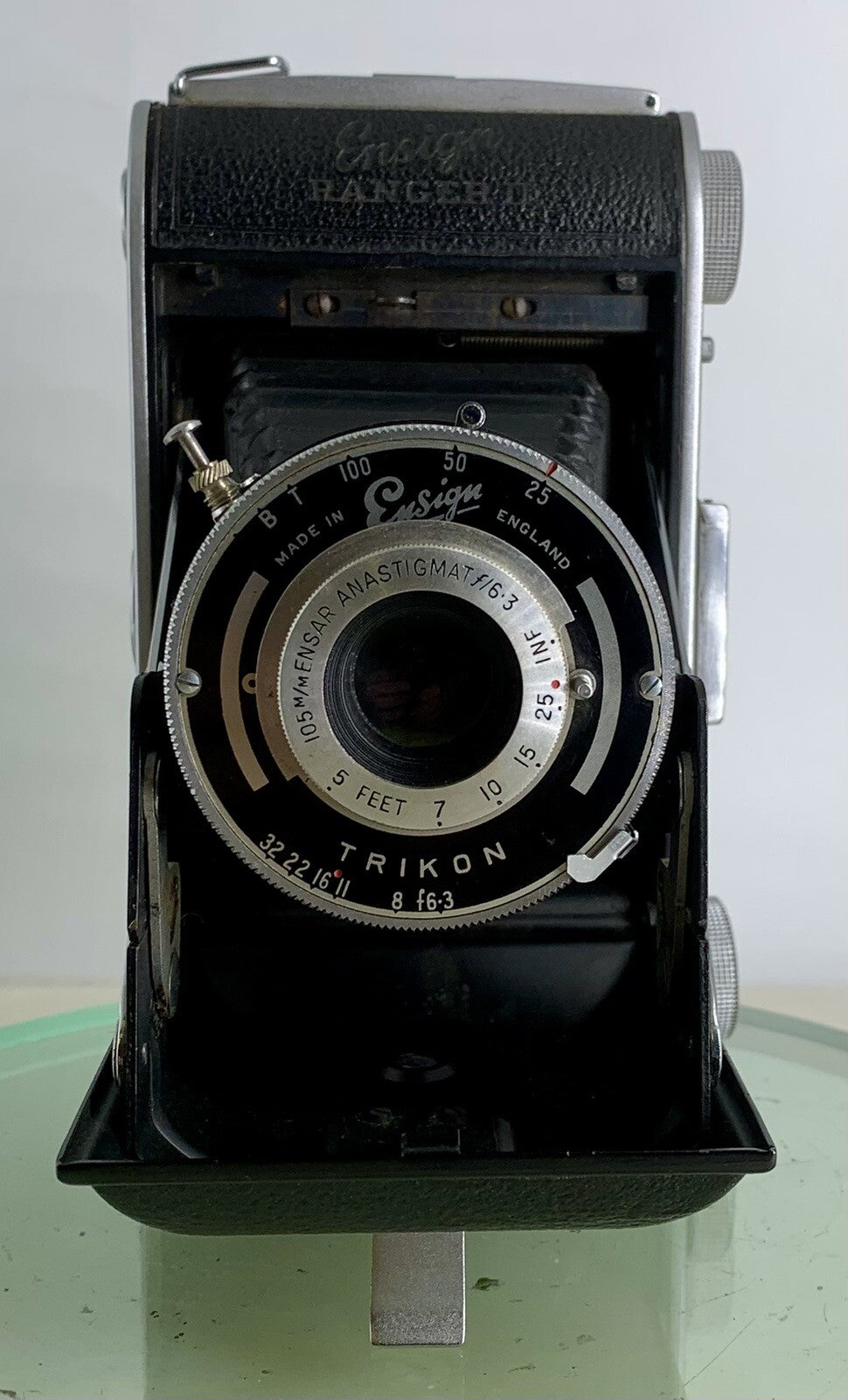 Ensign Ranger ll, c1951, Working 6X6 Folding Film Camera, Very Clean #201