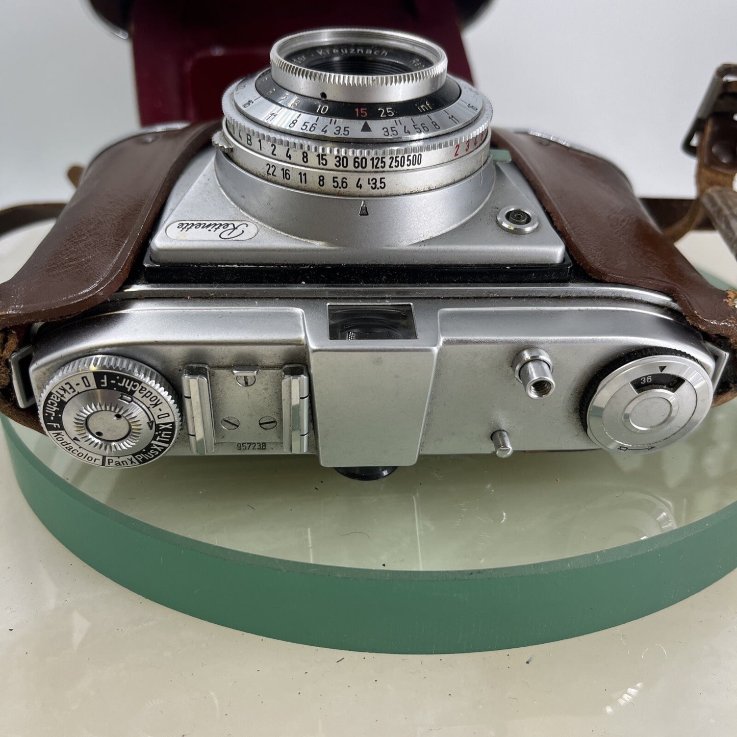 KODAK RETINETTE 022 with Schneider-Kreuznach reomar 45 f3,5 dal1954/58 +Bag #4043