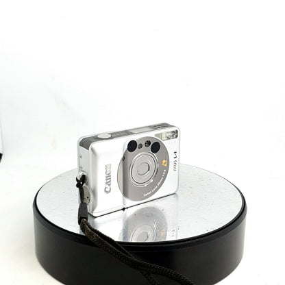 Canon IXUS L1 APS compact film camera in silver./Boxed,Great Condition #9221