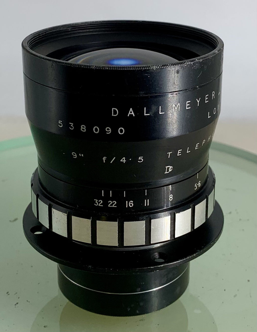 Dallmeyer 9 inch f4.5 Telephoto  9"  f/4.5,  Blades Work smoothly, Collectible43