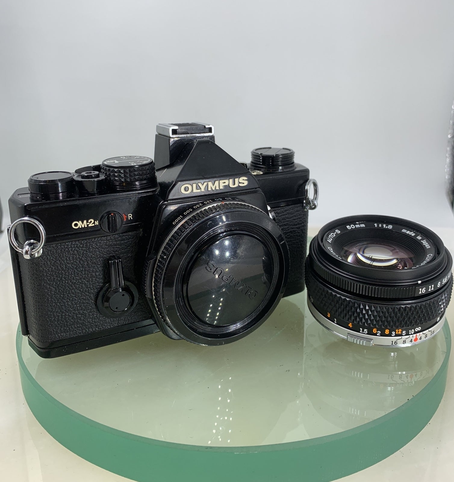 Olympus OM-2n Black - 35mm SLR Film Camera + 50mm f/1.8 Lens-Tested+ BOX & BOOK2