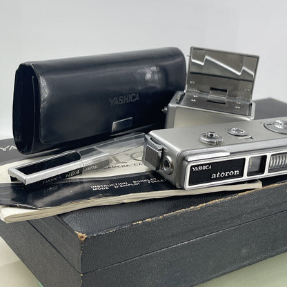Yashica Atoron ULTRA Miniature Camera + BAG Bag + Case+Filters Shutter works 4831