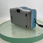 KH30 Film Camera 35mm With Built-In Flash Tested + Cased Blue #6715