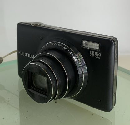 FujiFilm FinePix T350 Digital Camera BLACK+CHARGER+WIRE+2GB CARD TESTED - 9922