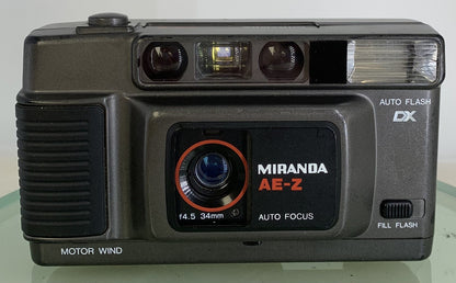 Miranda AE-Z Auto Focus + Auto Flash DX f4.5 34mm Camera + Tested - 7561